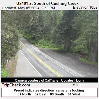 US101 at South of Cushing Creek